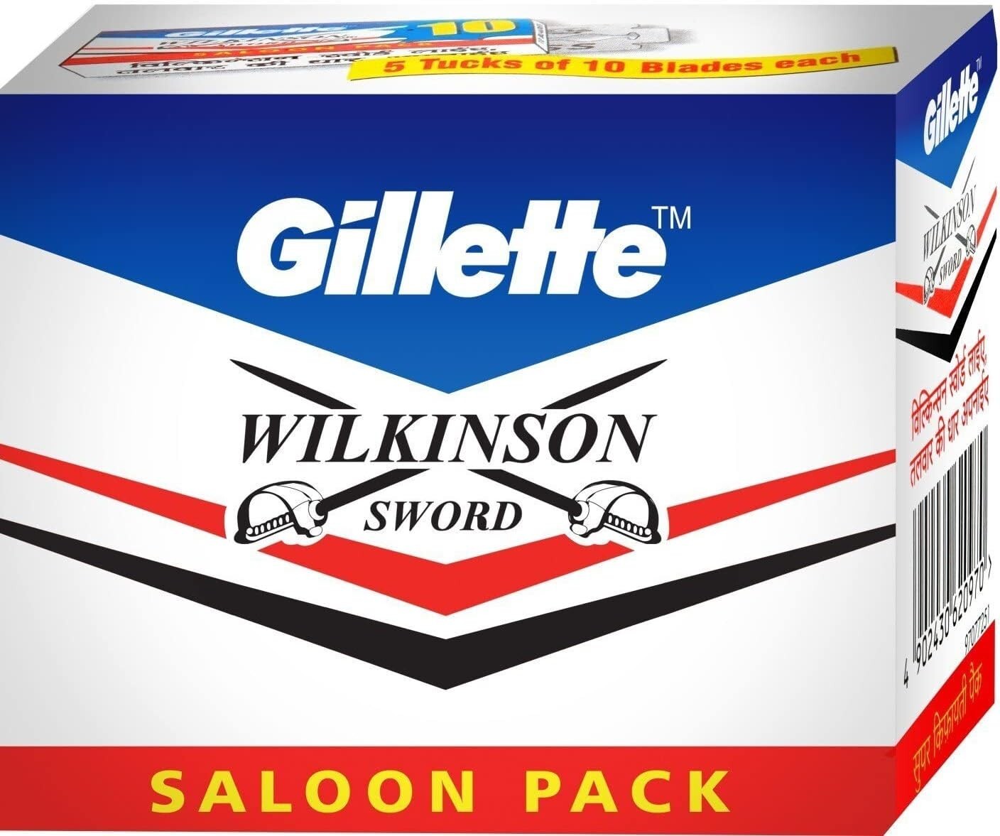 100 X Wilkinson Sword Double Edge Safety Razor Blades Free Shipping